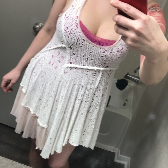 NWOT ASO Violet Harmon Free People Dress,  WHITE - Picture 5 of 5